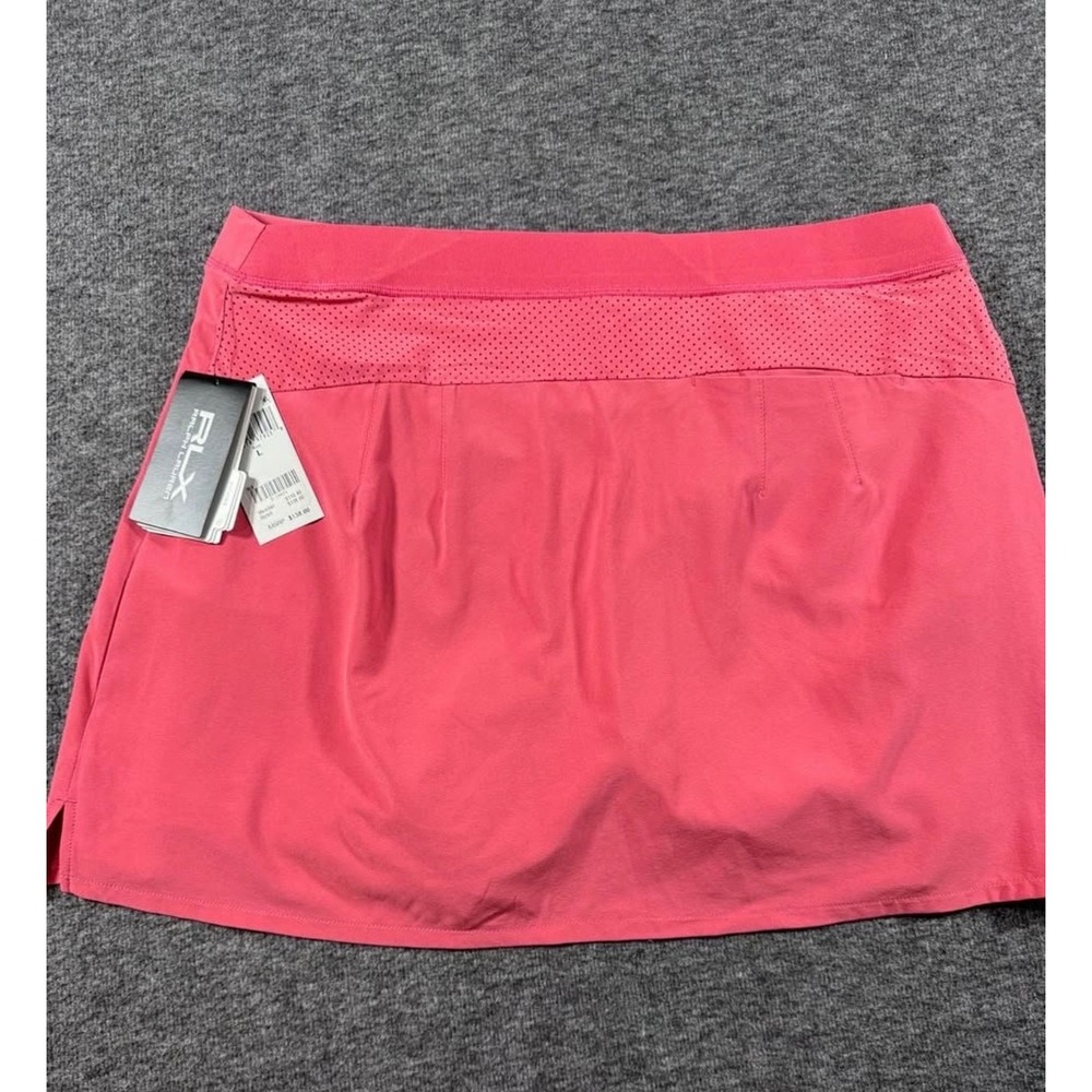 RLX Ralph Lauren Pink Golf Skort Womens Large Wicking Performance Skirt NWT - Picture 7 of 8